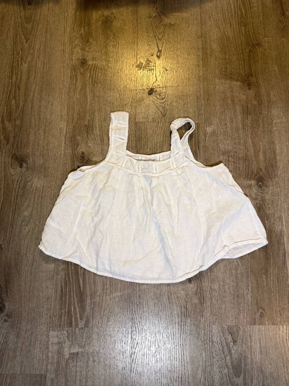 Madewell White Linen Square-Neck Tank - Picture 4 of 9